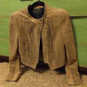 Tan BCBG Maxazria Moto Jacket